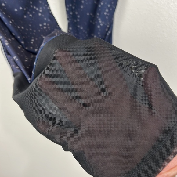 2(X)ist Leggings Women Large Blue Geometric Print Pull On Active Mesh Hem Bottom - Picture 8 of 10